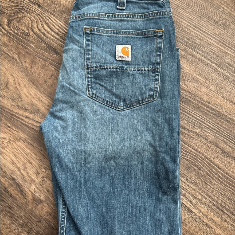 Carhartt Blue Relaxed Fit Jeans with Durable Construction